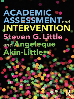 cover image of Academic Assessment and Intervention